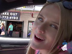 Fingern, Flashen, Freundin, Absätze, Orgasmus, Im freien, Zierlich, Nass