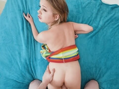 Petite blonde girl Coco Lovelock is fucked by Alex Jett