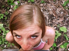 Tiny Redhead Takes Penis In Park 2 - Public Pickups