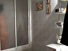 Amateur, Belle grosse femme bgf, Douche, Espagnole, Voyeur