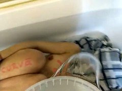 wife humiliated in bathtube