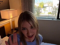 Asiatique, Blonde, Éjaculation interne, Hôtel, Coréenne, Pov, Chatte, Adolescente