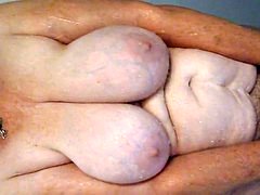 Tetas grandes, Abuelita, Peludo, Maduro, Ducha