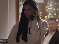 茶髪の, イく瞬間, チン, 服従, 足, フェティッシュ, なめる, ポルノスター