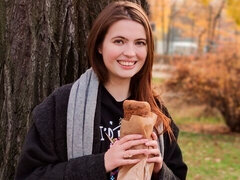 ベッドルーム, デカチン, フェラチオ, 茶髪の, バック, ティーン, オッパイの, 濡れ