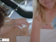 Anaal, Blond, Sperma in gezicht, 1 man 2 vrouwen, Hardcore, Kut duiken, Rijden, Trio