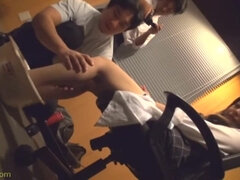 Anaal, Aziatisch, Grote kont, Grote lul, Grote mammen, Bruinharig, Rijpe lesbienne, Tieten likken