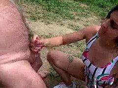 Best-amateur, teen-handjob, jizz flow