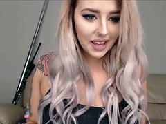 Bbw, Big ass, Blonde, Blowjob, Dildo, Tattoo, Vibrator