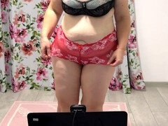 素人, ぽっちゃり, デカ尻, ぽちゃ, デブ, 毛深い, 下着, パンティ