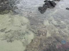 素人, 浴室, ビキニ, ブロンド, ドレス, ふっくら乳首, シャワー, 靴下