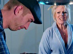 Stepdad anal bangs moaning teen in bed