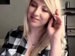 Blonde 18-Year-Old Amateur With Big Natural Tits on Webcam