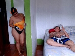 Madrastra y hijastro, mummy, culo apretado