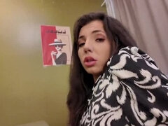 Amateur Teen Stepsister Blowjob POV - 18 Year Old Step Sis Fucking