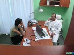 Leie, Arzt, Hundestellung, Handjob, Lecken, Krankenschwester, Muschi, Spanner