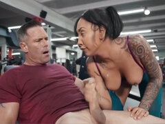 Kona Jade gets her latina pussy pounded and squirts like a fountain