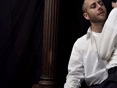 Anal licked by handsome Bentover without a condom stepdad until cum