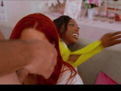 69 negenenzestig, Aziatisch, Zwart, Fetisj, Kokhalzen, Groep, Zoenen, Billekoek