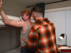 Pale ass turns RED from endless spanking!