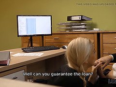 Karol Lilien finally scores with her first loan - Charmer gets a hard reality blowjob and a hot Euro casting