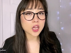 Charming Asian beauty falls for your manhood in a medical examination ASMR with Kimmy Kalani