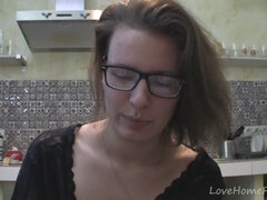 Enthousiasteling, Bruinharig, Brillen, Hd, Huisgemaakt, Alleen, Webcamera