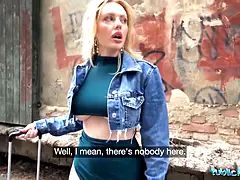 Public agent Big Ass Big Tits blonda ruby lee public sex Pov Blowjob
