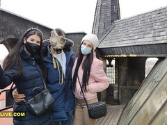 Corridas, Familia, Hembra, Mascara, Orgasmo, Coño, Hermanas, Trio