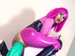 Dildo, Extrem, Frau, Fetisch, Klaffend, Hd, Einschiebung, Latina