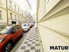 Rubia, Engañando, Checa, Maduro, Tetas naturales, Medias largas