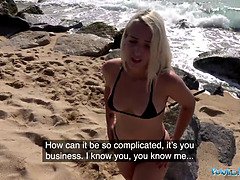 Strand, Mooi, Badpak, Blond, Hd, Buiten, Klein, Openbaar