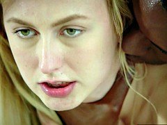 Chica, Verga grande, Rubia, Mamada, Grupo, Interracial, Trio, Tetas