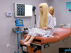 MILF Doctor Helps Petite Patient Squirt EVERYWHERE!
