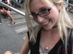 Amateur, Ass, Creampie, Girlfriend, Glasses, Petite, Pov, Tits