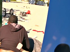 Amateur, Anal, Culo, Negro, Ébano, Gay, Interracial, Al aire libre