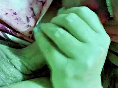 素人, デカチン, デカパイ, 黒人, フェラチオ, 茶髪の, 熟年, 淫乱熟女