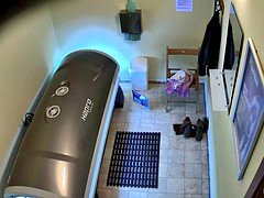 Gros seins, Brunette brune, Plantureuse, Tchèque, Doigter, Masturbation, Chatte, Solarium