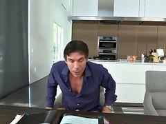 Nina was playing and stroking Micks cock