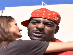 INTERRACIAL SEX HOUSE - Nude Joslyn James gets nailed by a black cock Big Black, Big Black