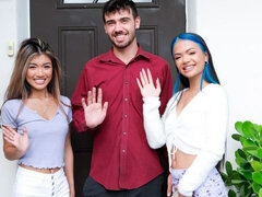 素人, アジア人, ベッドルーム, デカチン, 女 人男 人, ガリガリ, ティーン, オッパイの