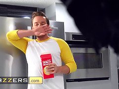 Sybil Stallone Gets Distracted From Her Chores By Her Stepson Kyle Mason Big Thick Cock