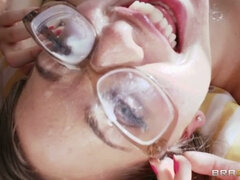 Big cock, Cumshot, Dick, Facial, Glasses, Handjob, Monster, Teen