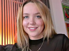 素人, 美女, ブロンド, 巨乳な, カワイイ, ハメ撮り, 現実, ヤリマン