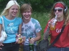 18, 美女, グループ, パーティ, 小柄, 女子高生, ティーン, オッパイの