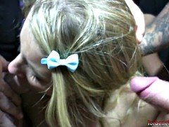 Tetas grandes, Rubia, Bukkake, Grupo, Estrella porno