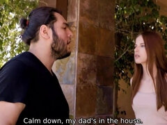 Américain, Nana, Sucer une bite, Tromperie, Chatte, Rousse roux, Serré, Nénés