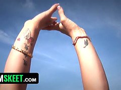 Blondine, Vollbusig, Hardcore, Milf, Muschi, Rasiert, Tätowierung
