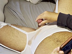 Amateur, Verga grande, Fetichismo travestista, Polla, Gay, Lencería, Solo, Medias largas