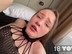 Amateur, Anal, Grosse bite, Éjaculation interne, Petite femme, Chatte, Adolescente, Ados anal